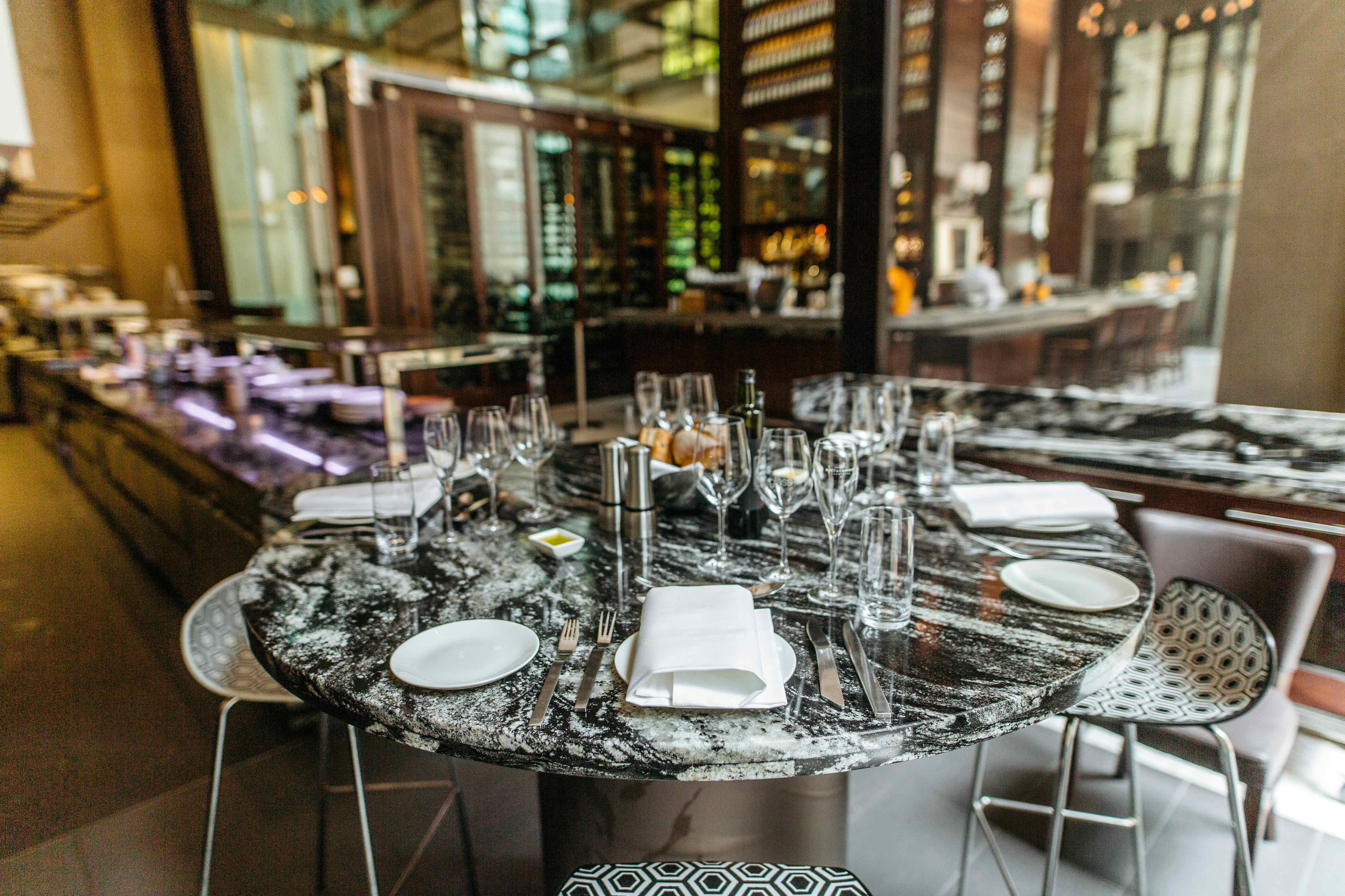 Chef's Table, glass brasserie